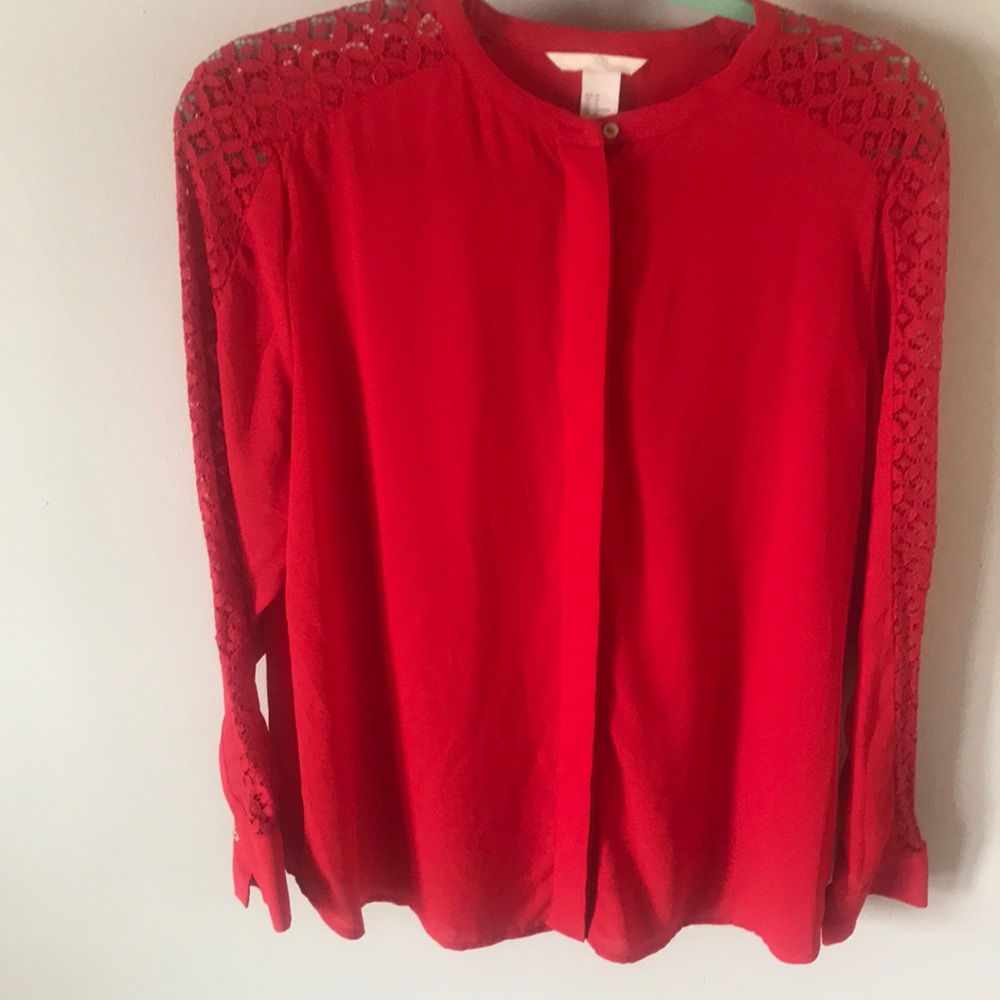 Red blouse